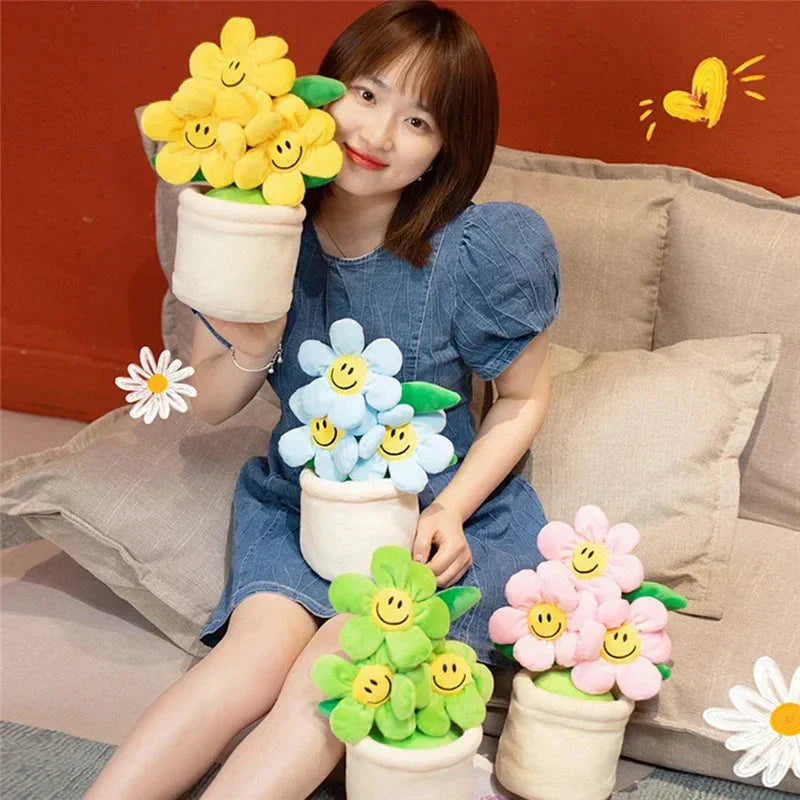 BowLift | Smiling Sunflower Flowerpot Plush