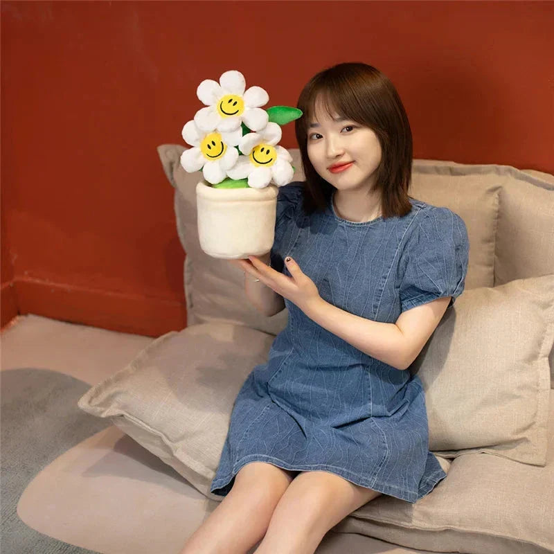BowLift | Smiling Sunflower Flowerpot Plush