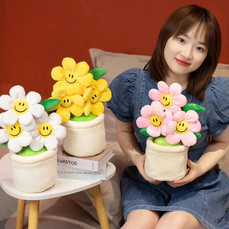 BowLift | Smiling Sunflower Flowerpot Plush