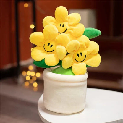 BowLift | Smiling Sunflower Flowerpot Plush
