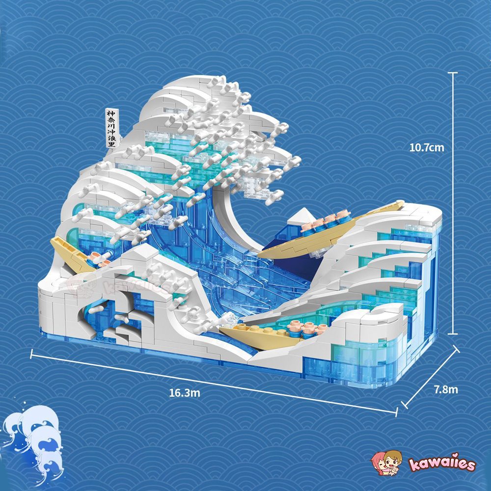 BowLift | The Great Wave off Kanagawa Micro Building Sets