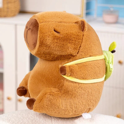 BowLift | The Kawaii Capybara with Mini Avocado Backpack Plushie