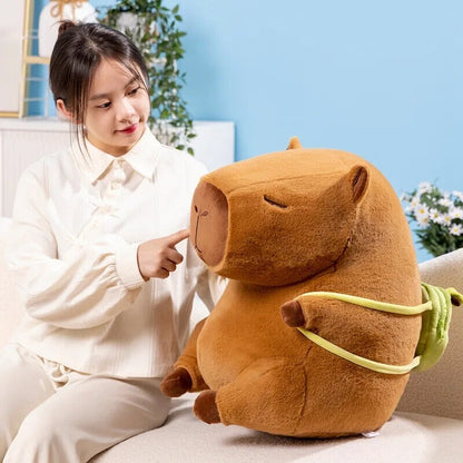 BowLift | The Kawaii Capybara with Mini Avocado Backpack Plushie