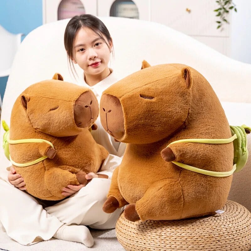 BowLift | The Kawaii Capybara with Mini Avocado Backpack Plushie