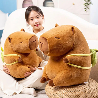 BowLift | The Kawaii Capybara with Mini Avocado Backpack Plushie