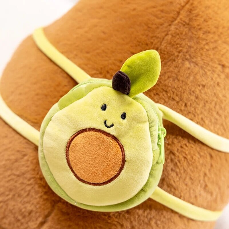 BowLift | The Kawaii Capybara with Mini Avocado Backpack Plushie