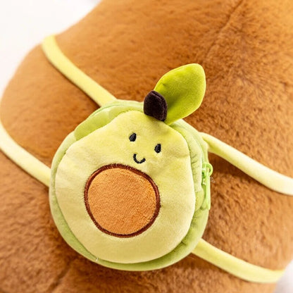BowLift | The Kawaii Capybara with Mini Avocado Backpack Plushie