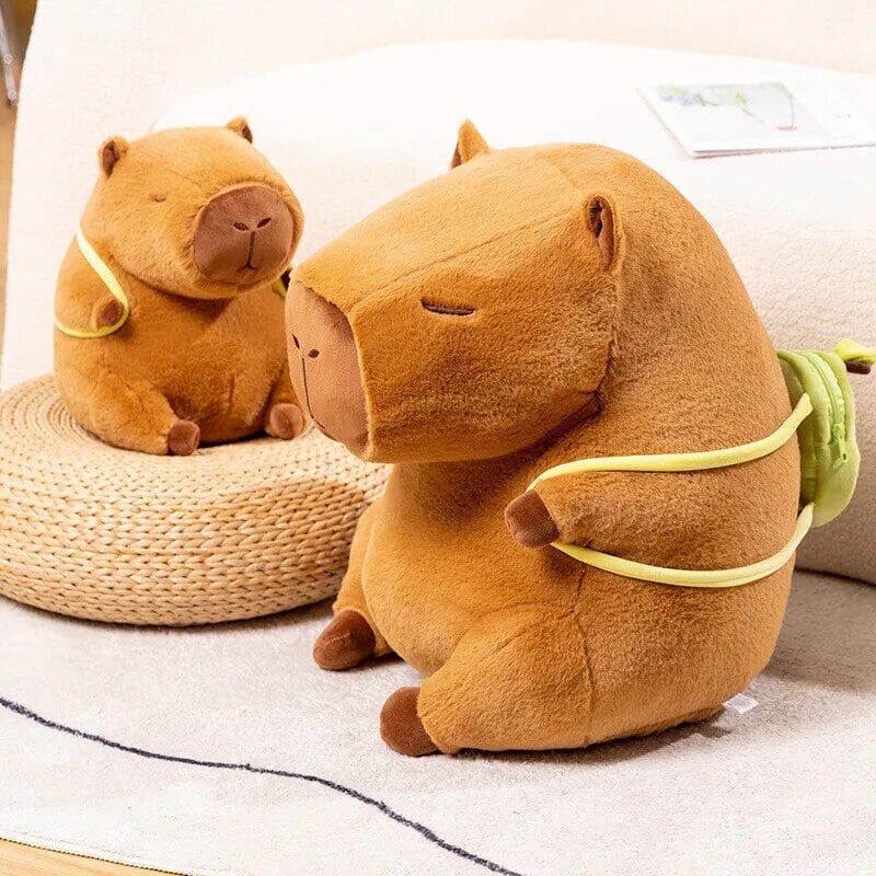BowLift | The Kawaii Capybara with Mini Avocado Backpack Plushie