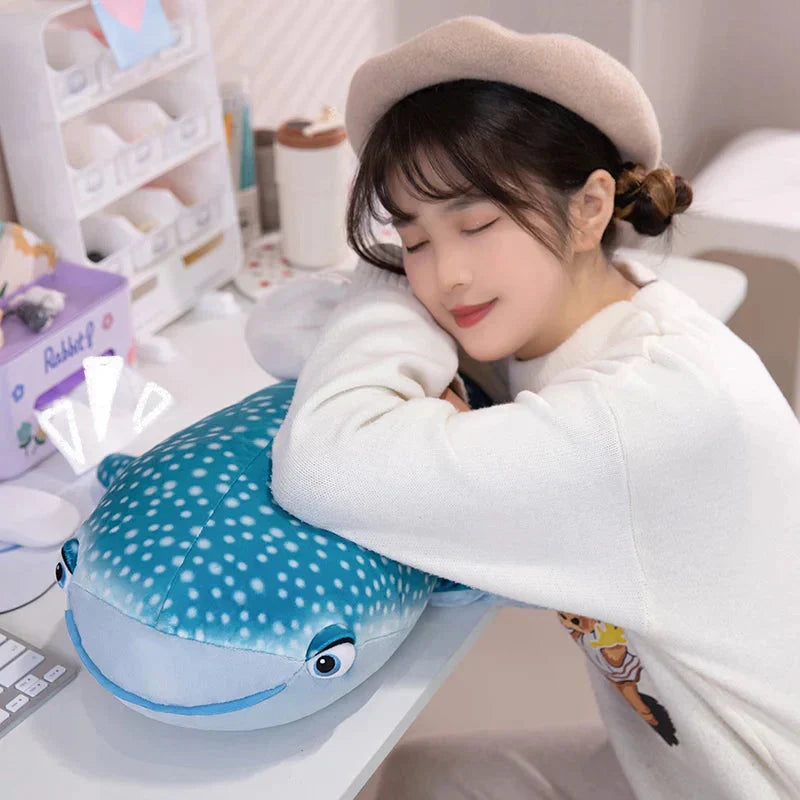 BowLift | White Beluga Blue Whale Shark 75cm Plushies