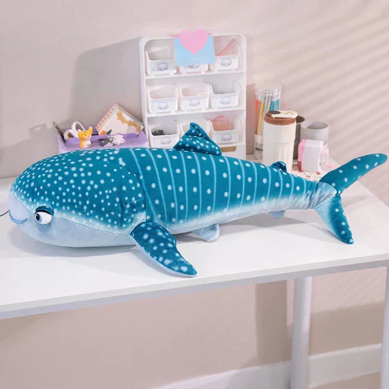 BowLift | White Beluga Blue Whale Shark 75cm Plushies