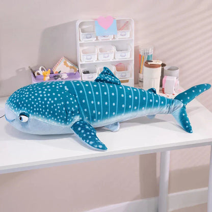 BowLift | White Beluga Blue Whale Shark 75cm Plushies