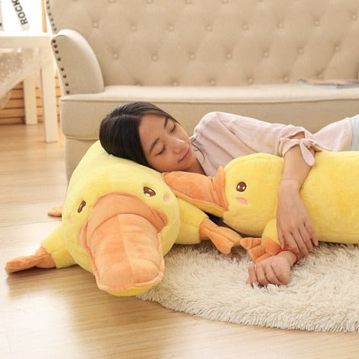 BowLift | Yellow Kawaii Long Snuggly Platypus Plushie