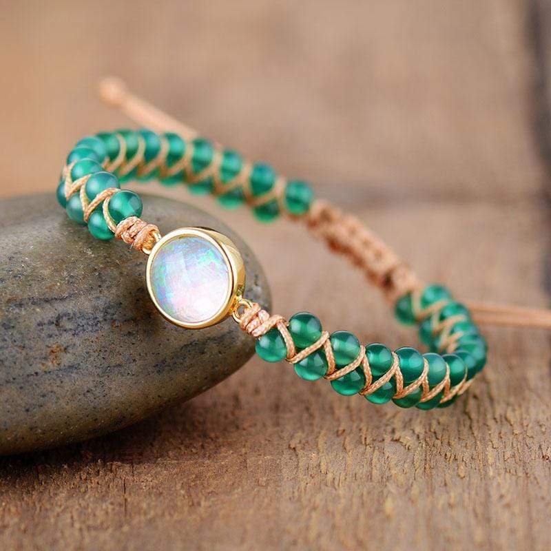 Skanto | Amethyst-Opal Yoga Bracelet - Aurielle