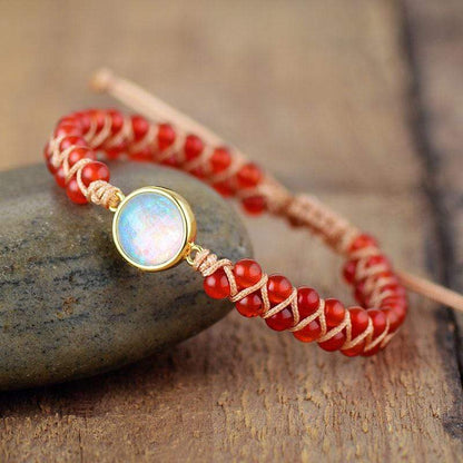 Skanto | Amethyst-Opal Yoga Bracelet - Aurielle