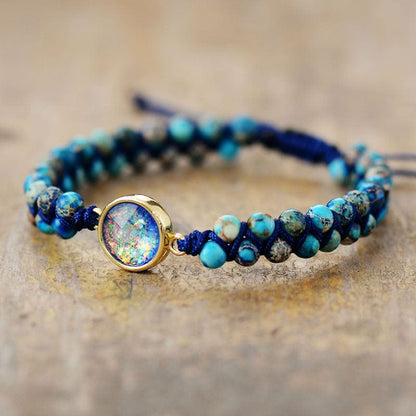 Ocean-Inspired Opal & Jasper Bracelet - Thalassa Collection Skanto