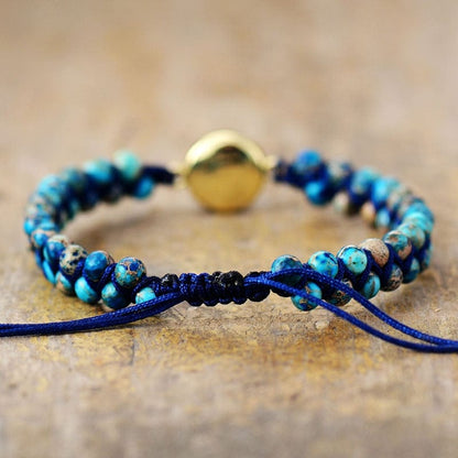 Ocean-Inspired Opal & Jasper Bracelet - Thalassa Collection Skanto