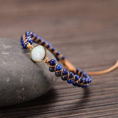 Skanto | Amethyst-Opal Yoga Bracelet - Aurielle