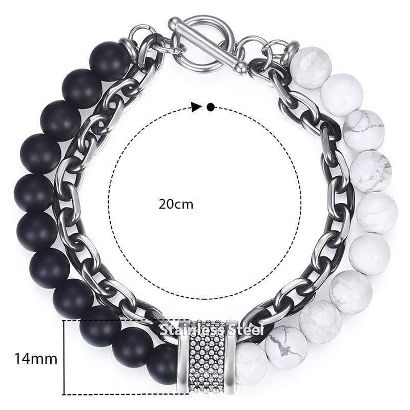 Tiger Eye Beaded Bracelet for Men "The Warrior" - Asher Bowlift