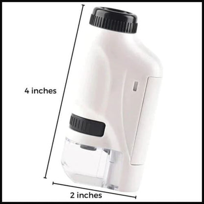 Skanto | KiddyScope™ Portable Pocket Microscope with Adjustable 60-120x Zoom