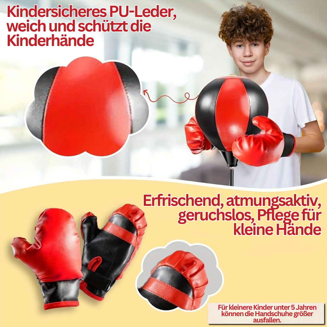 Skanto | BoksFun JuniorSet – Adjustable Punching Bag with Gloves for Kids