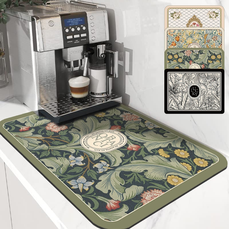 Kitchen Drain Pad Absorbent Drying Mat Countertop Protector Placemat | Bowlift