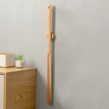 Brehn | Wood long handle magnetic shoehorn