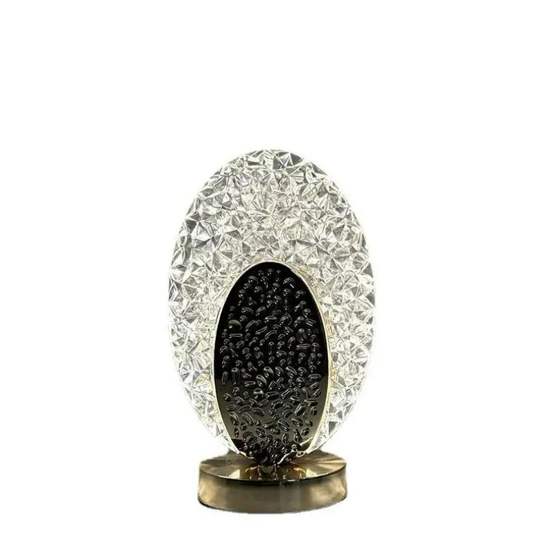 BowLift | Plumalux Table Lamp Peacock Design | Cordless & USB rechargeable | Dimmable LED light | 22×13.5 cm | ABS housing