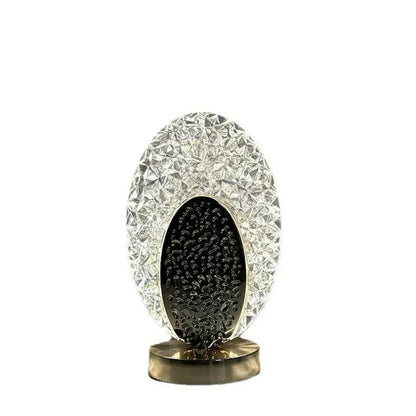 BowLift | Plumalux Table Lamp Peacock Design | Cordless & USB rechargeable | Dimmable LED light | 22×13.5 cm | ABS housing