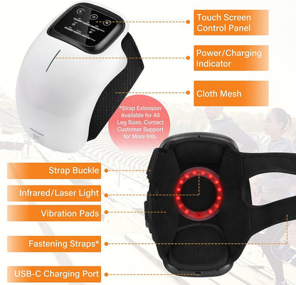 Skanto Skanto | WarmFit Knee Massager with Infrared and Vibration – Wireless and Rechargeable