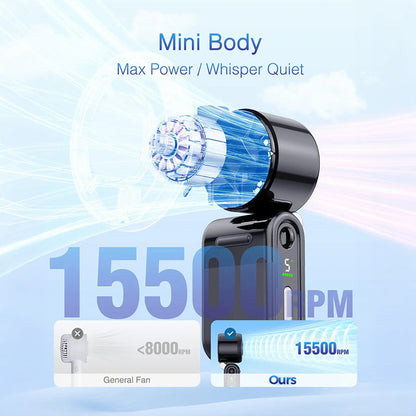 Foldable Handheld Turbo Mini Portable Fan | Brehn