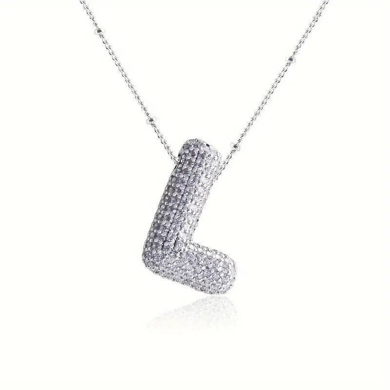 Skanto | Alphabet Diamond Pendant Necklace