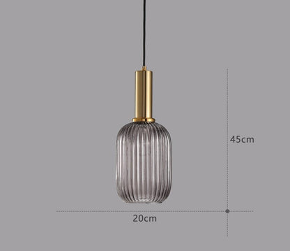 Skanto | Retro Glass Pendant Lamp - ColorVibe
