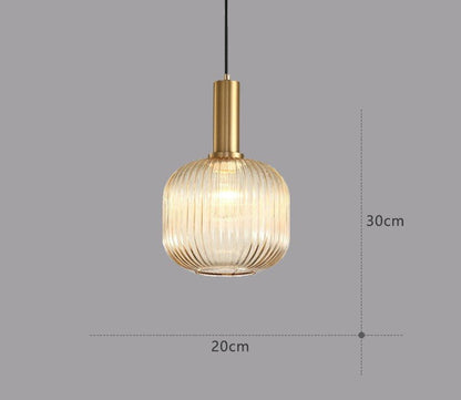 Skanto | Retro Glass Pendant Lamp - ColorVibe