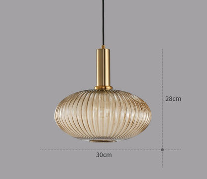 Skanto | Retro Glass Pendant Lamp - ColorVibe
