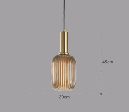 Skanto | Retro Glass Pendant Lamp - ColorVibe