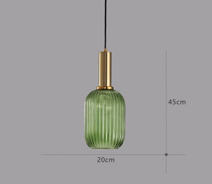 Skanto | Retro Glass Pendant Lamp - ColorVibe