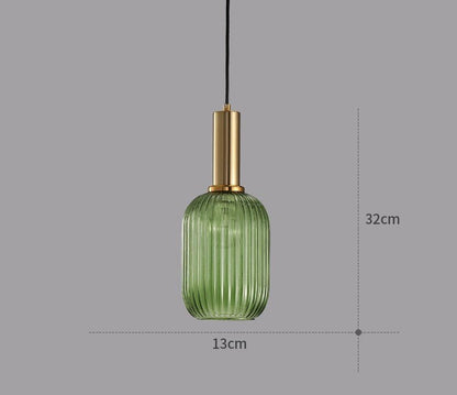 Skanto | Retro Glass Pendant Lamp - ColorVibe