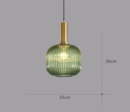 Skanto | Retro Glass Pendant Lamp - ColorVibe