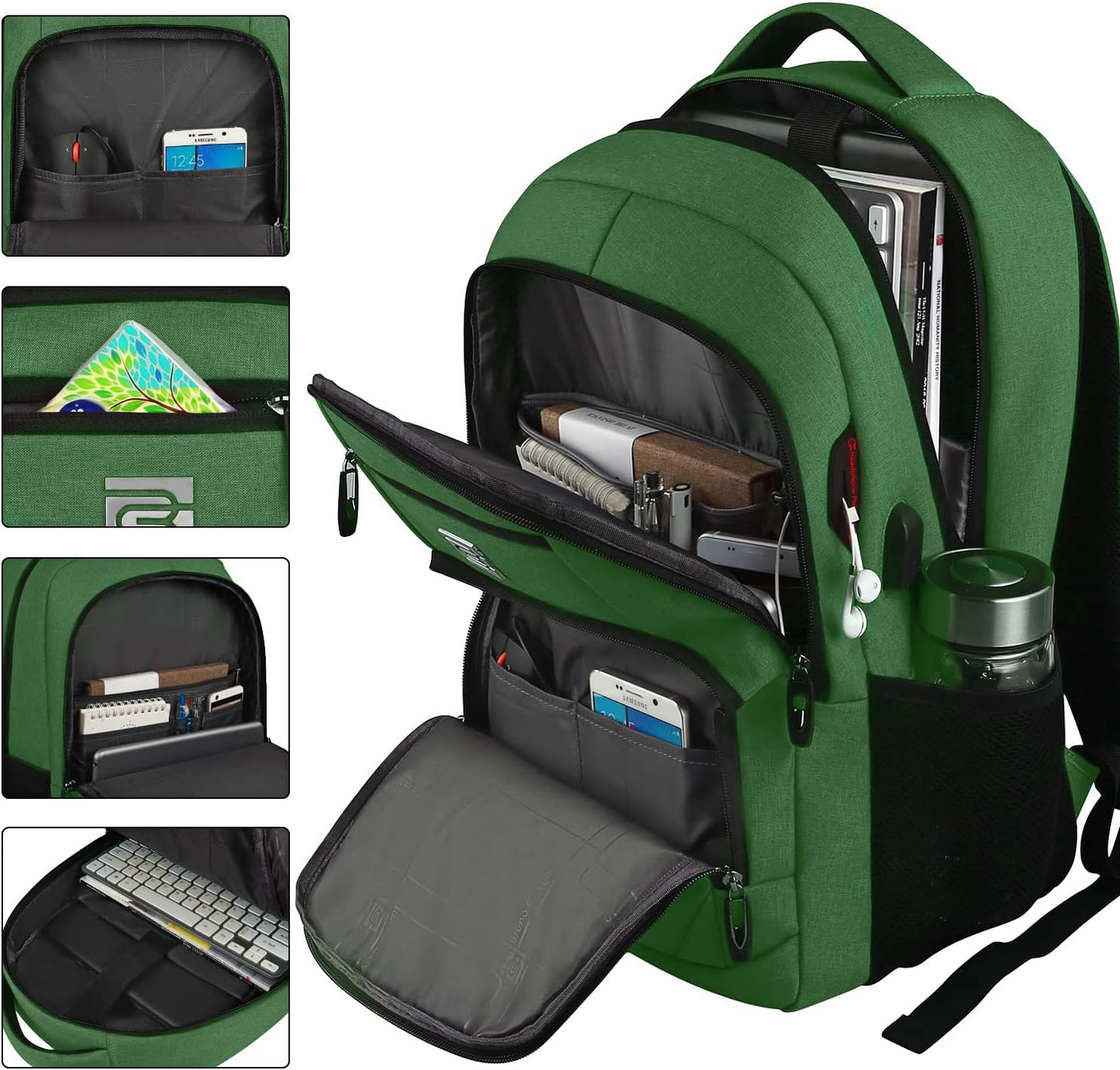 Slim Anti-Theft Laptop Backpack with USB Charging Port | Bowlift