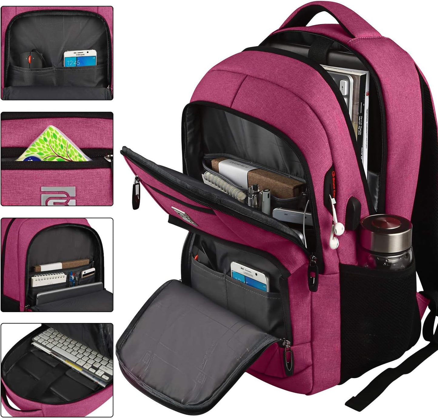 Slim Anti-Theft Laptop Backpack with USB Charging Port | Bowlift