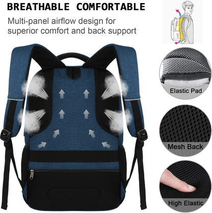 Slim Anti-Theft Laptop Backpack with USB Charging Port | Bowlift