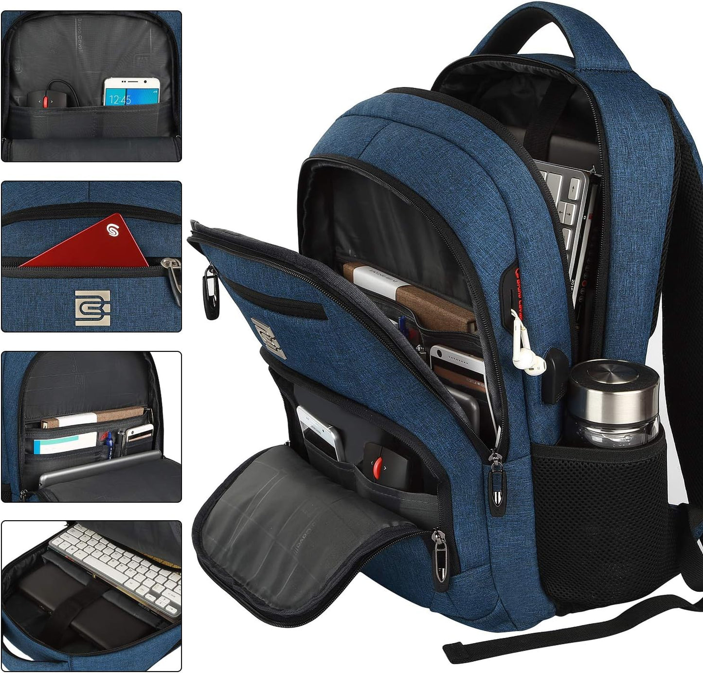 Slim Anti-Theft Laptop Backpack with USB Charging Port | Bowlift