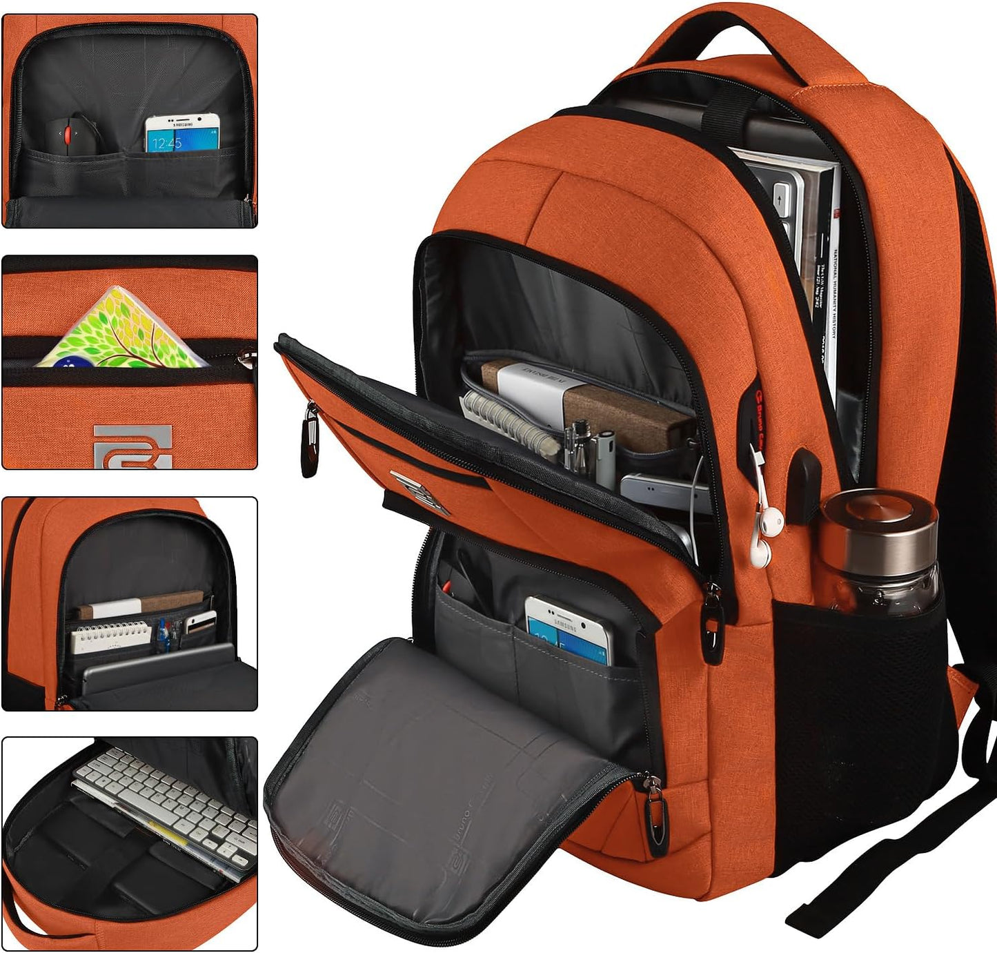 Slim Anti-Theft Laptop Backpack with USB Charging Port | Bowlift