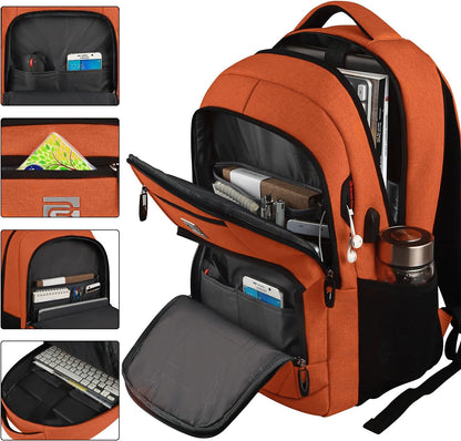Slim Anti-Theft Laptop Backpack with USB Charging Port | Bowlift