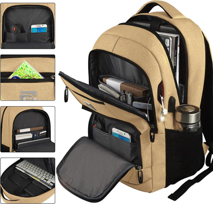 Slim Anti-Theft Laptop Backpack with USB Charging Port | Bowlift