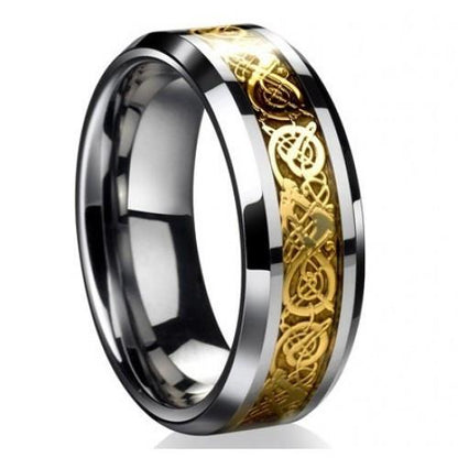 Dragon's Breath - Steel Viking Ring | Skanto
