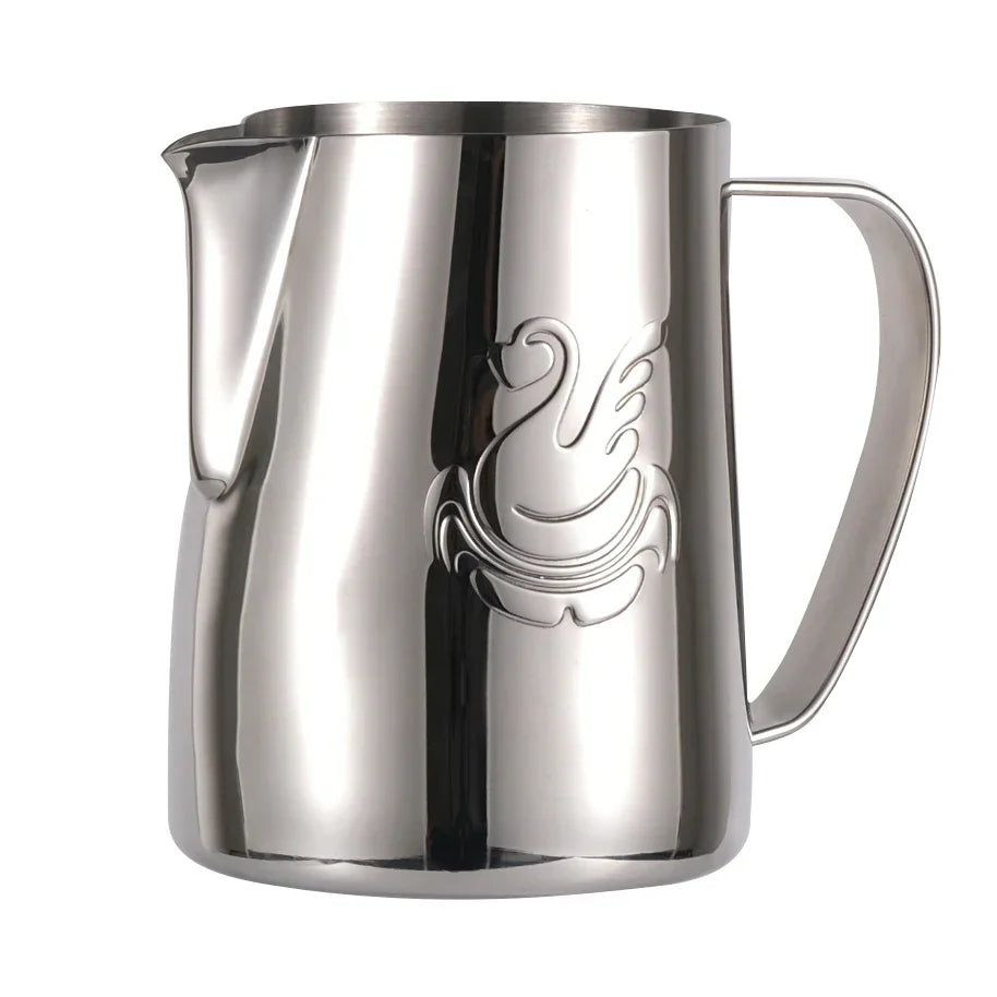 Latte Art Milk Jug Swan Spout Espresso Frothing Stainless steel Pitcher | Bowlift