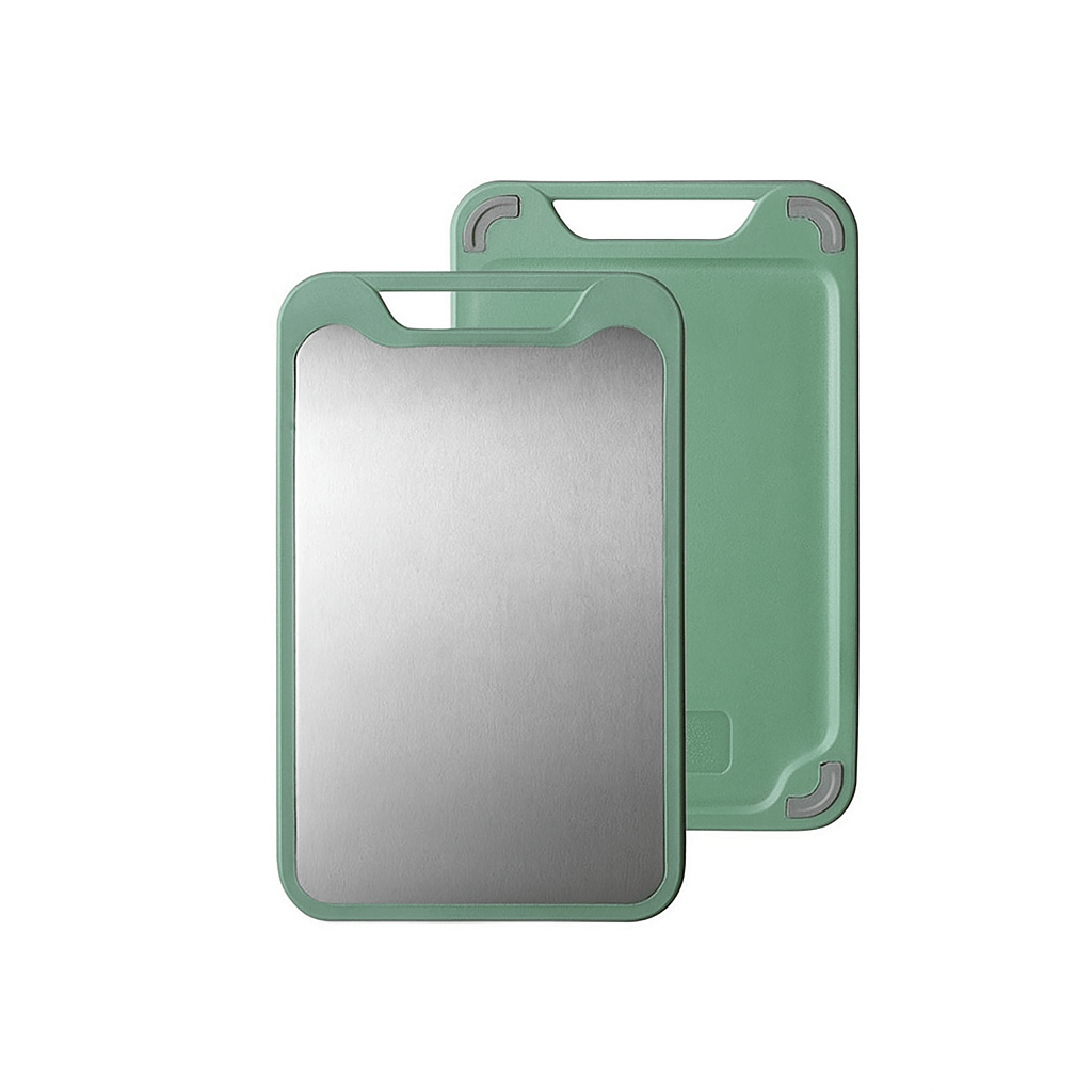 Skanto | Lattea – Double-Sided Stainless Steel Cutting Board with Non-Stick Surface
