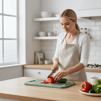 Skanto | Lattea – Double-Sided Stainless Steel Cutting Board with Non-Stick Surface