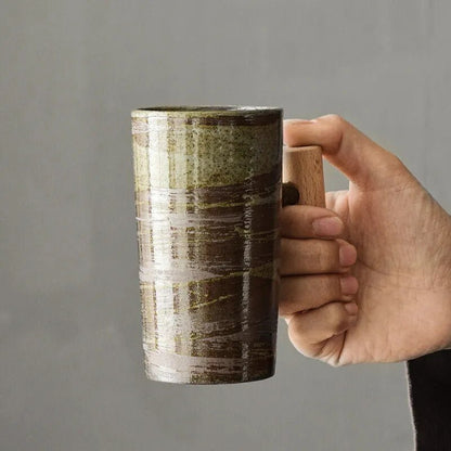BowLift | LATTECRAFT – Nordic Earth Latte Cups Handmade Ceramic Coffee Mugs with Ergonomic Grip